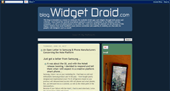 Desktop Screenshot of blog.widgetdroid.com