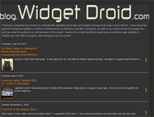 Tablet Screenshot of blog.widgetdroid.com